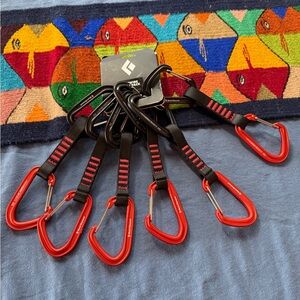 Black Diamond HotWire Carabiner Set - Black and Red